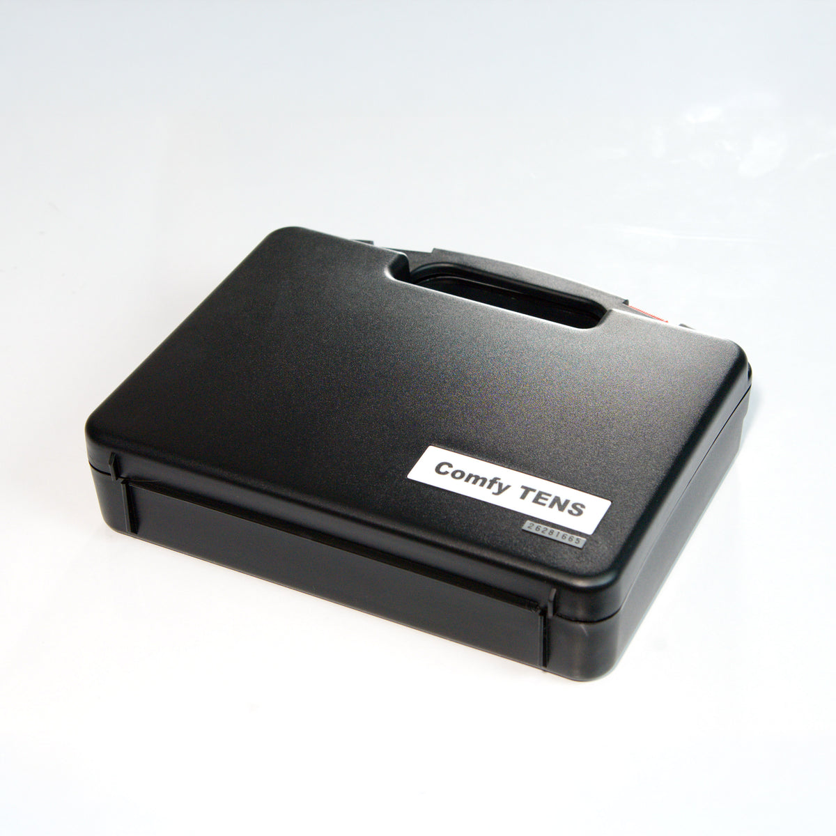 Black Comfy TENS hard carrying case, closed
