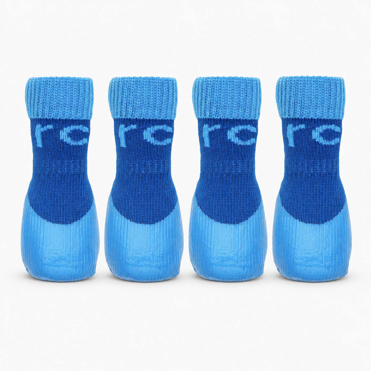 Grip Dog Socks – blue – set of four