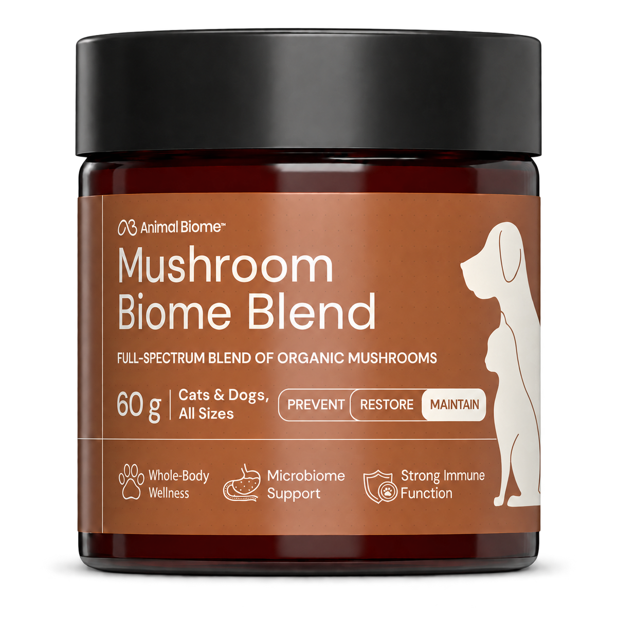 AnimalBiome Mushroom Complex for Cats & Dogs - 60 g
