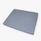 Orthopedic memory foam dog bed with grey cover