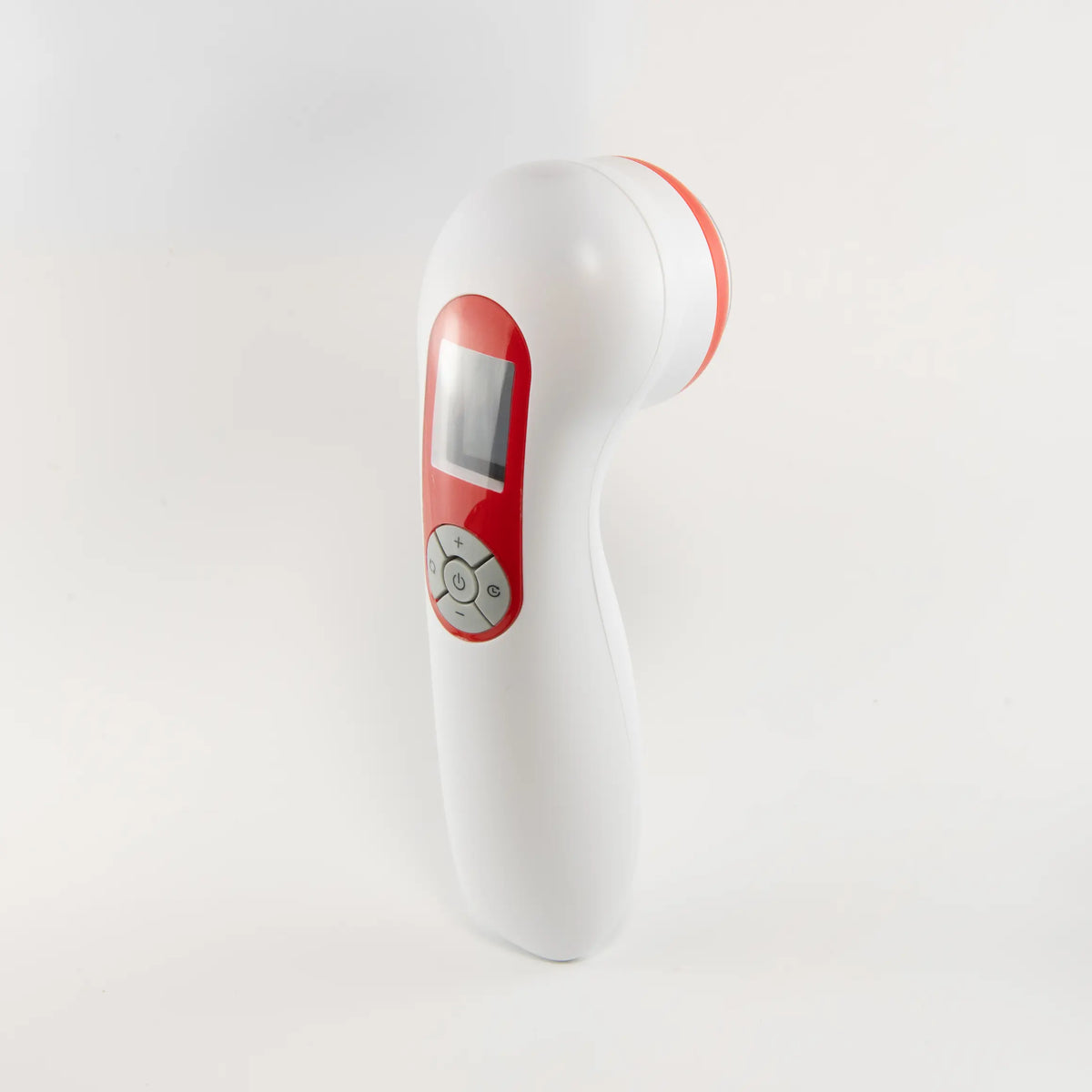 Home laser therapy device, side view showing display and control buttons